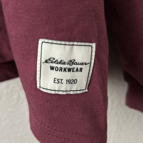 Eddie Bauer Workwear Men’s Size 3X Stain Resistant Long Sleeve Graphic Tee Shirt - Picture 5 of 6